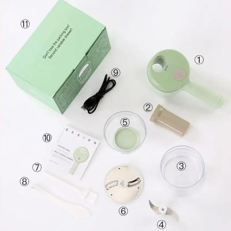 Električni secko za povrće 4u1