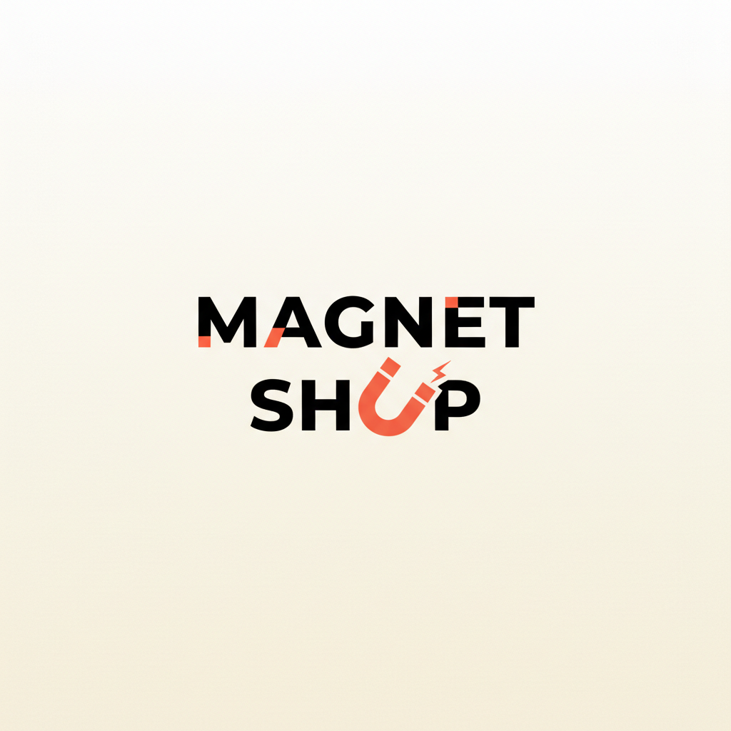 Magnet Shop Logo - Bela Pozadina